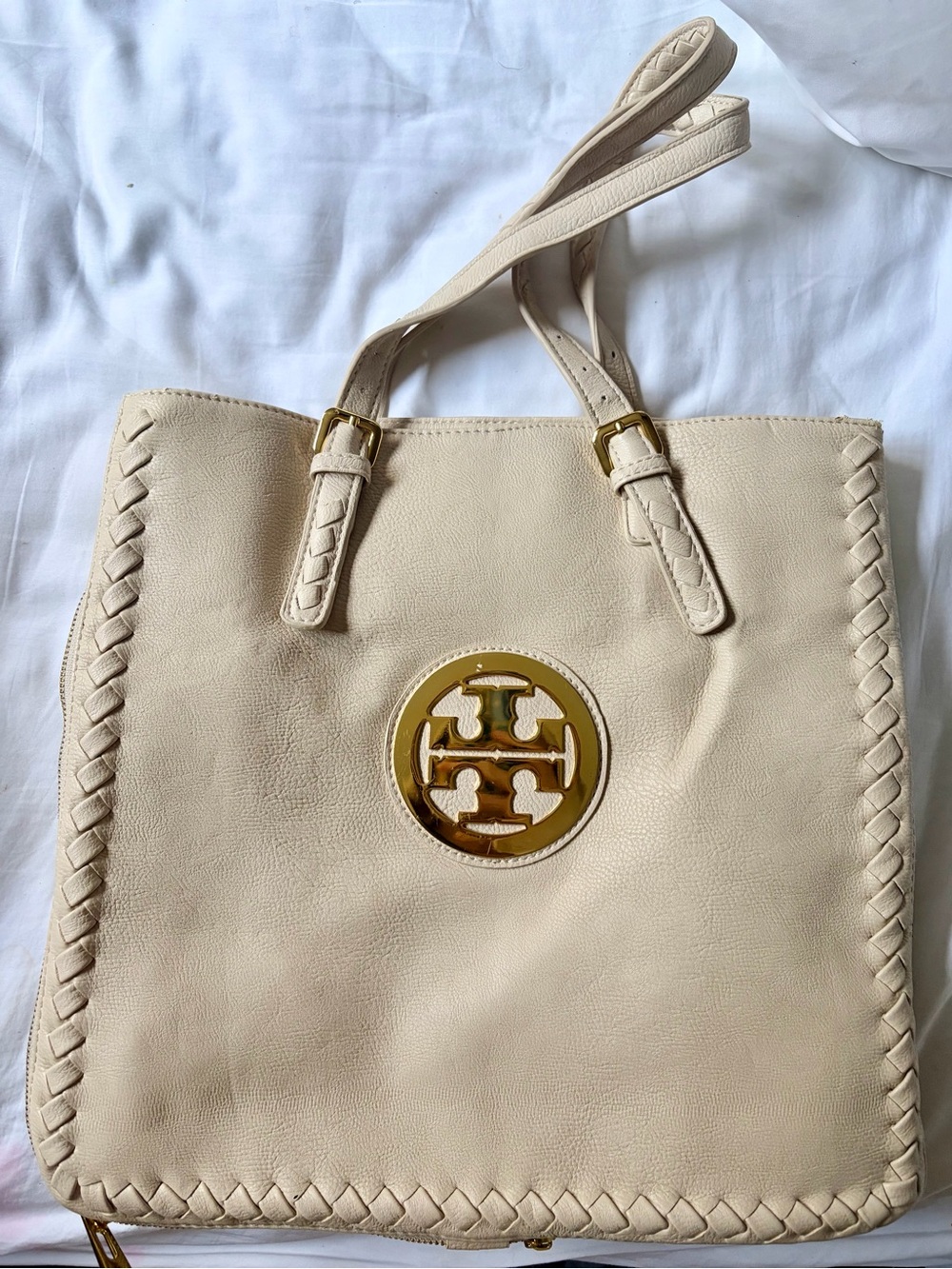 Tory Burch Tote Bag in Cream
